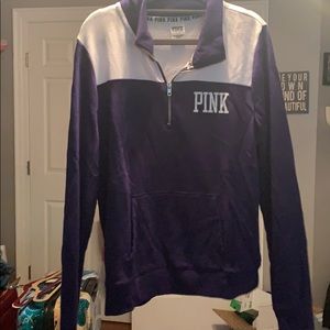 Pink Victoria’s Secret quarter zip sweatshirt